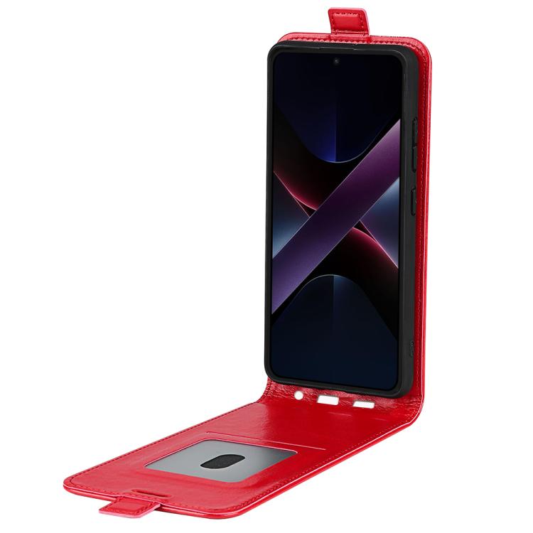 For Xiaomi Poco X7 Pro R64 Texture Single Vertical Flip Leather Phone Case