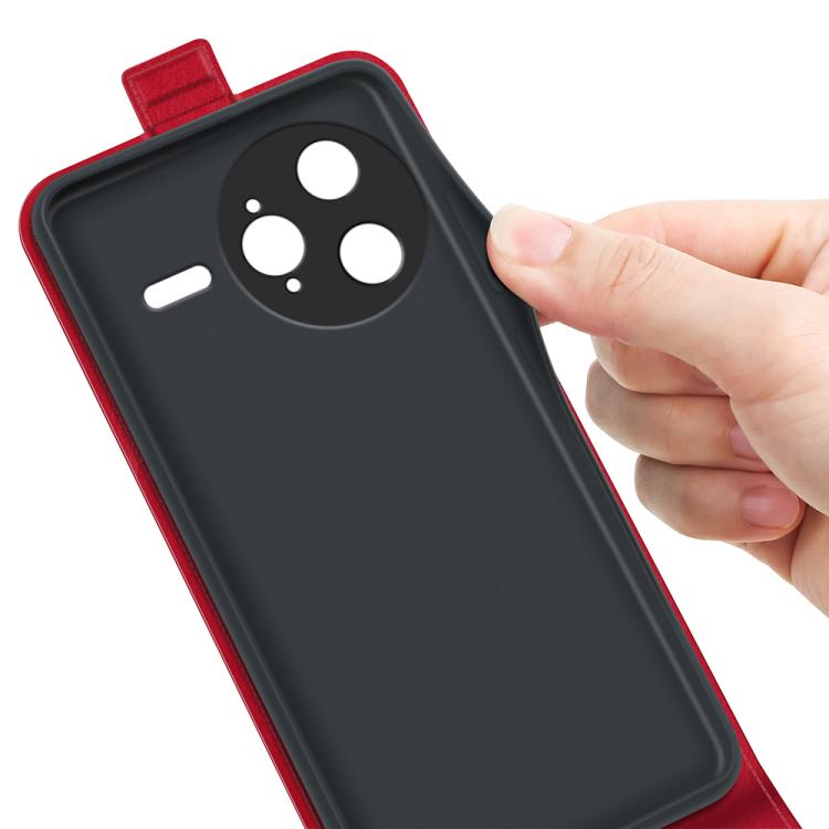 For Redmi K80 Pro / Poco F7 Ultra R64 Texture Single Vertical Flip Leather Phone Case