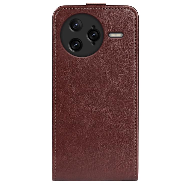 For Redmi K80 Pro / Poco F7 Ultra R64 Texture Single Vertical Flip Leather Phone Case