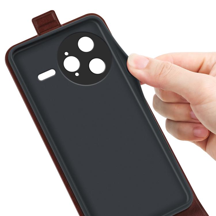 For Redmi K80 Pro / Poco F7 Ultra R64 Texture Single Vertical Flip Leather Phone Case