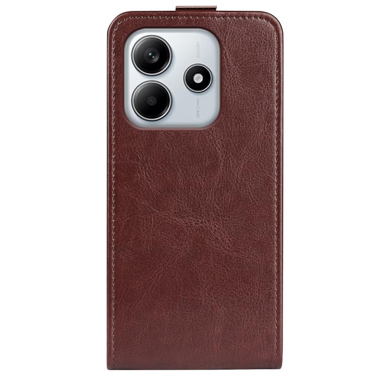 For Redmi Note 14 4G 164.84mm R64 Texture Single Vertical Flip Leather Phone Case