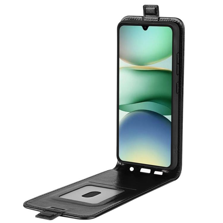 For Redmi A5 4G 173.3mm R64 Texture Single Vertical Flip Leather Phone Case