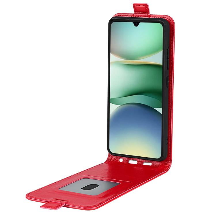 For Redmi A5 4G 173.3mm R64 Texture Single Vertical Flip Leather Phone Case