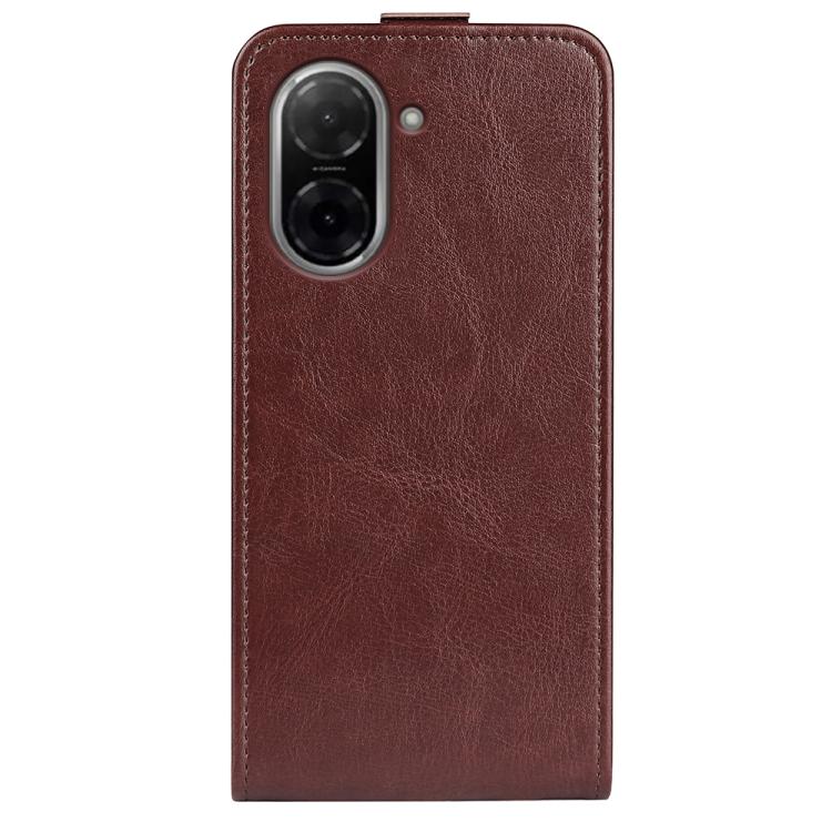 For Redmi A5 4G 173.3mm R64 Texture Single Vertical Flip Leather Phone Case
