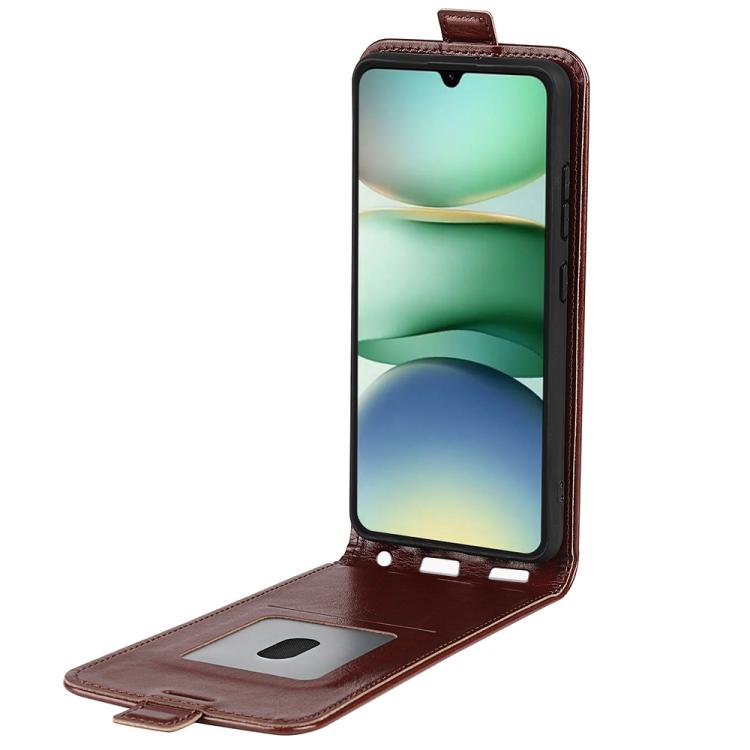 For Redmi A5 4G 173.3mm R64 Texture Single Vertical Flip Leather Phone Case