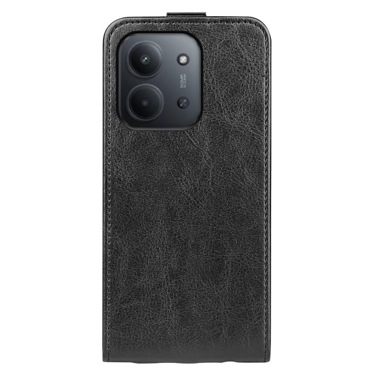 For Redmi 15C 5G / 4G EU 173mm R64 Texture Single Vertical Flip Leather Phone Case