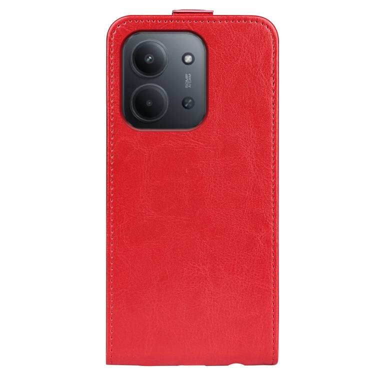 For Redmi 15C 5G / 4G EU 173mm R64 Texture Single Vertical Flip Leather Phone Case