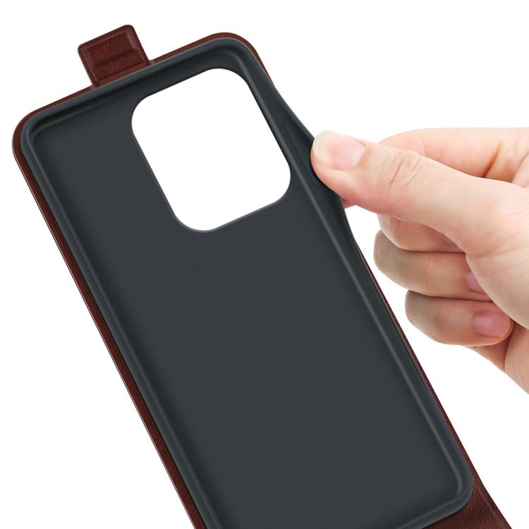 For Redmi 15C 5G / 4G EU 173mm R64 Texture Single Vertical Flip Leather Phone Case