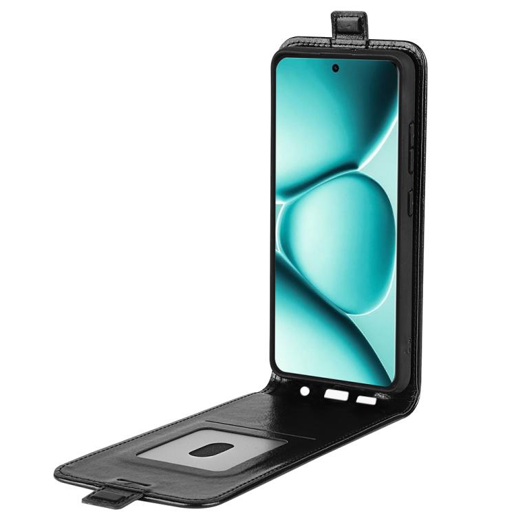 For Redmi Note 15 Pro+ Global 163.3mm R64 Texture Single Vertical Flip Leather Phone Case