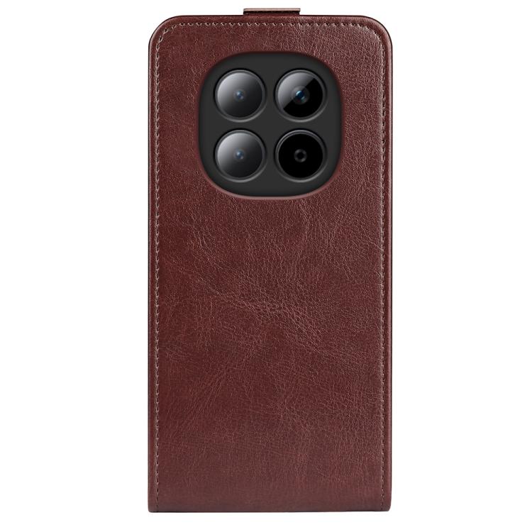 For Redmi Note 15 Pro+ Global 163.3mm R64 Texture Single Vertical Flip Leather Phone Case