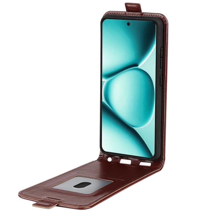 For Redmi Note 15 Pro+ Global 163.3mm R64 Texture Single Vertical Flip Leather Phone Case