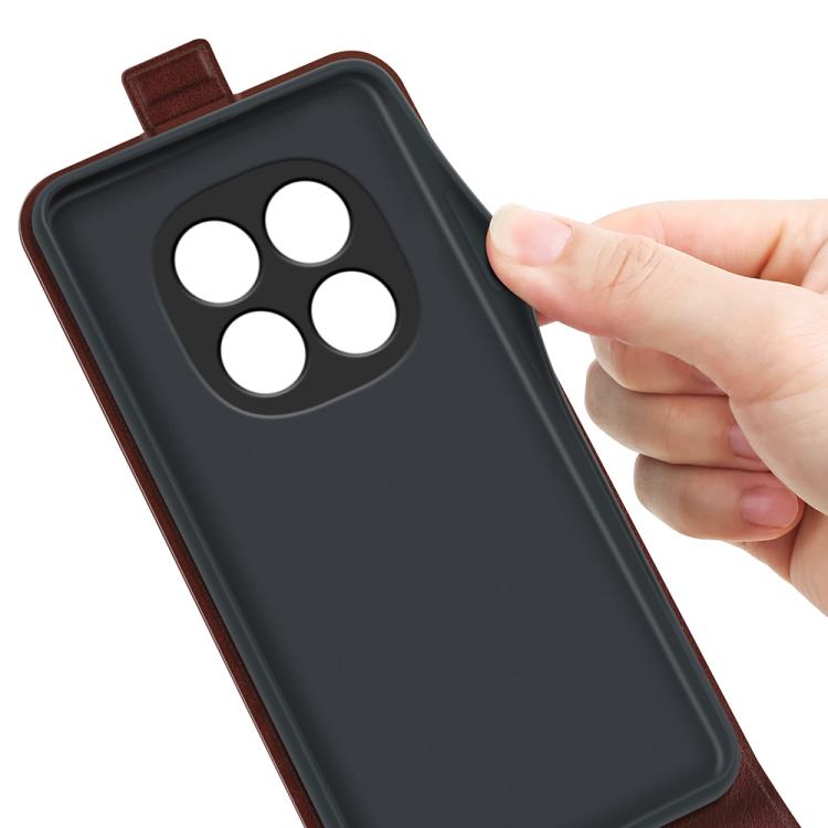For Redmi Note 15 Pro+ Global 163.3mm R64 Texture Single Vertical Flip Leather Phone Case