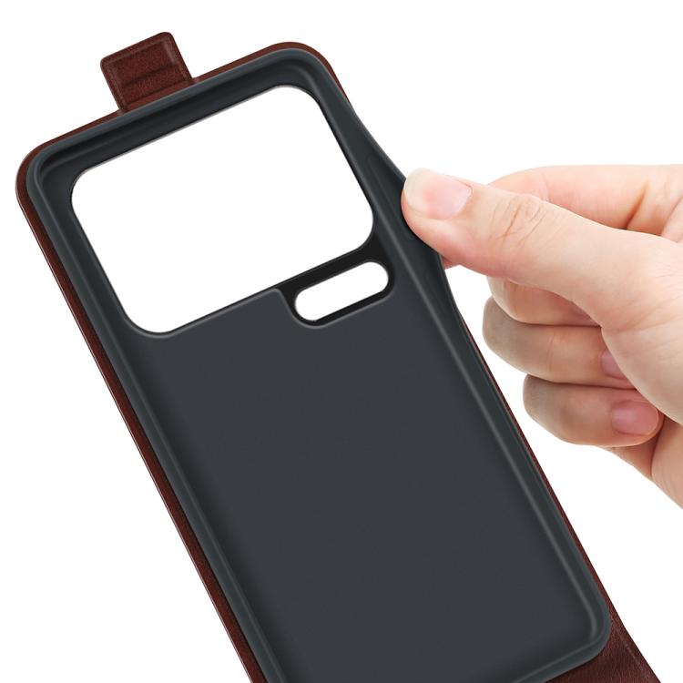 For Xiaomi 17 Pro R64 Texture Single Vertical Flip Leather Phone Case