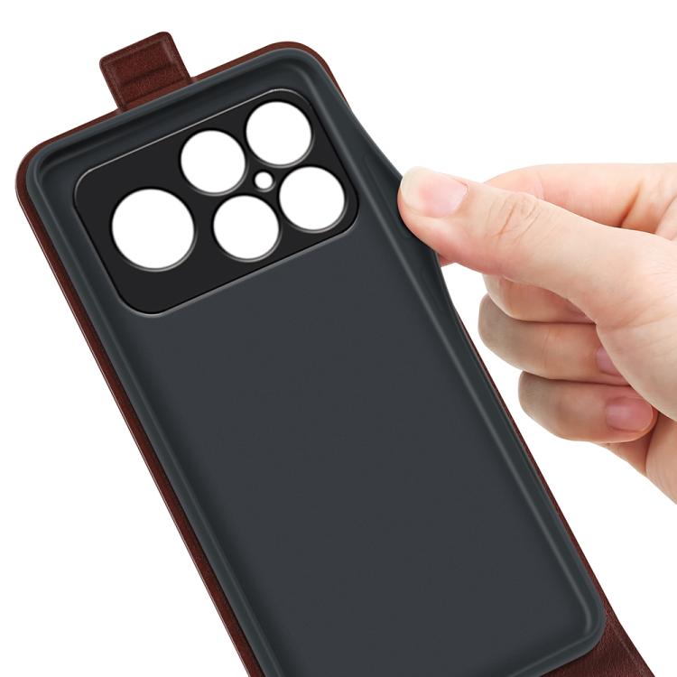 For Xiaomi Poco F8 Ultra 5G R64 Texture Single Vertical Flip Leather Phone Case