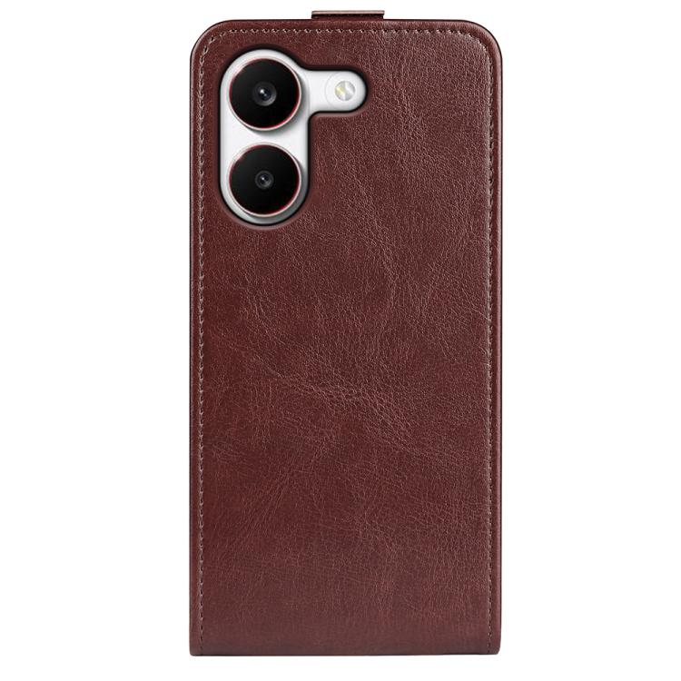 For Redmi Turbo 5 5G / Poco X8 Pro 5G R64 Texture Single Vertical Flip Leather Phone Case