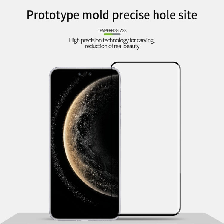For Huawei Mate 70 Pro MOFI 9H 3D Hot Bending Tempered Glass Film - Black