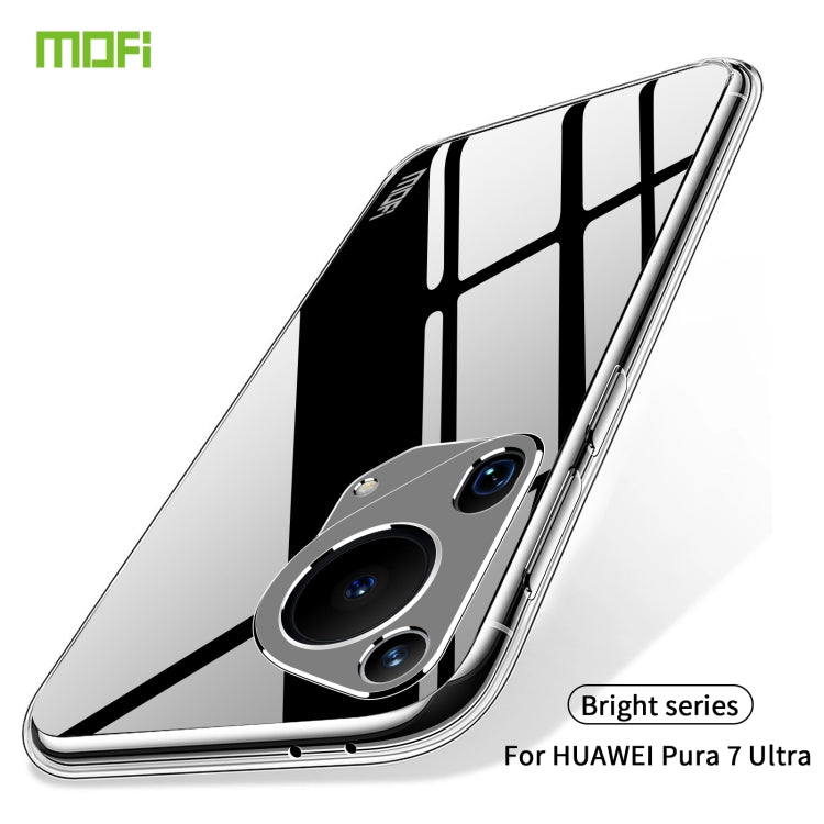 For Huawei Pura 70 Ultra MOFI Ming Series Ultra-thin TPU Phone Case - Transparent