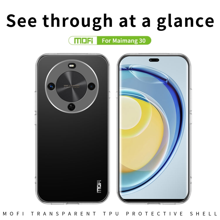 For Huawei Maimang 30 MOFI Ming Series Ultra-thin TPU Phone Case - Transparent