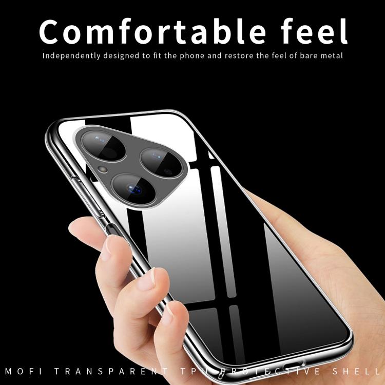 For Huawei Pura 80 MOFI Ming Series Ultra-thin TPU Phone Case - Transparent
