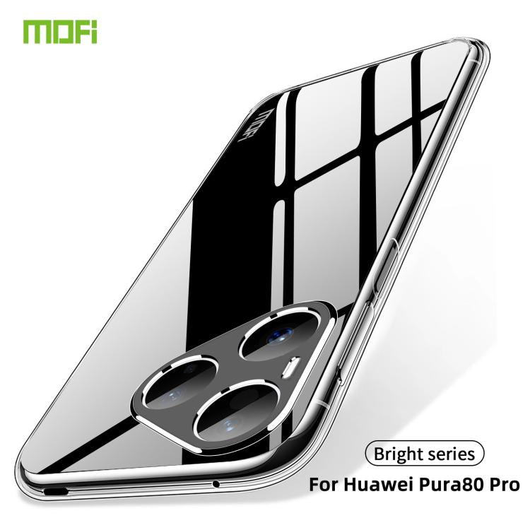 For Huawei Pura 80 Pro MOFI Ming Series Ultra-thin TPU Phone Case - Transparent