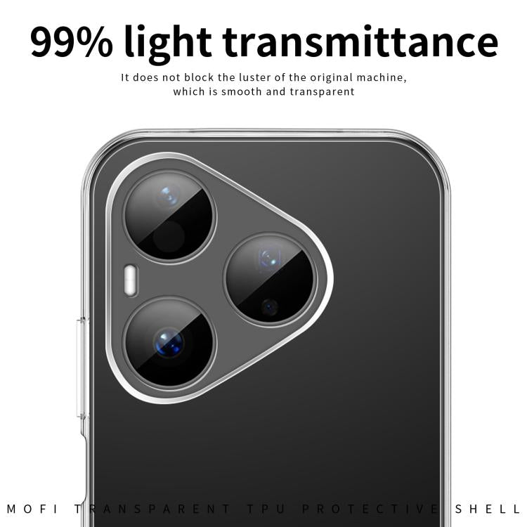 For Huawei Pura 80 Pro MOFI Ming Series Ultra-thin TPU Phone Case - Transparent