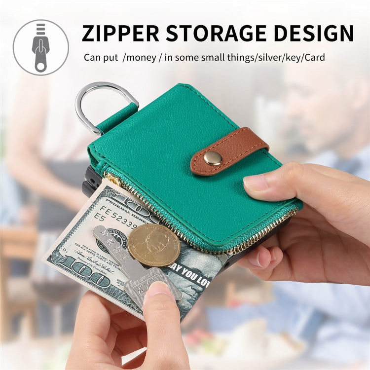 For OPPO Find N3 Flip Vertical Flip Zipper Wallet Ring Leather Phone Case