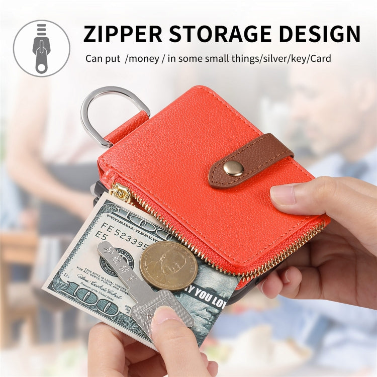 For OPPO Find N3 Flip Vertical Flip Zipper Wallet Ring Leather Phone Case