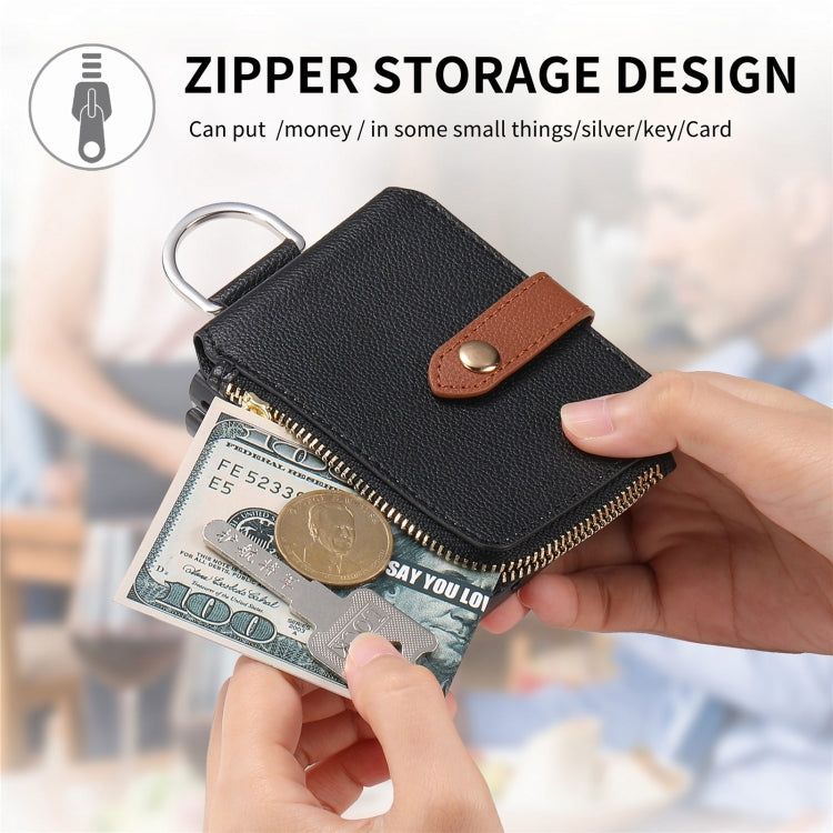 For OPPO Find N3 Flip Vertical Flip Zipper Wallet Ring Leather Phone Case