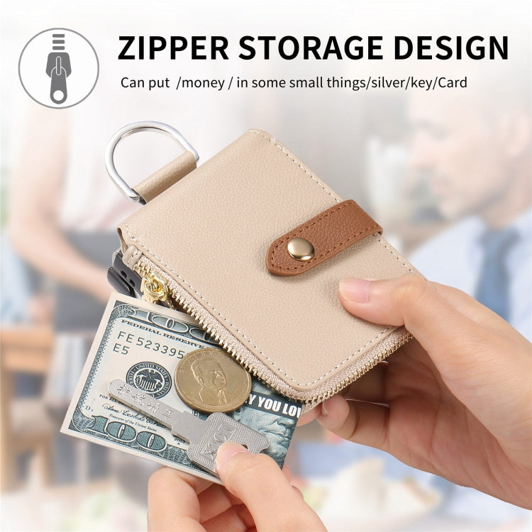 For OPPO Find N3 Flip Vertical Flip Zipper Wallet Ring Leather Phone Case