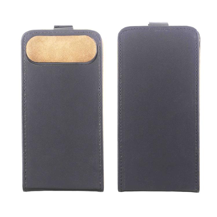 For iPhone Air Vertical Flip Leather Phone Case with Card Slot - Black