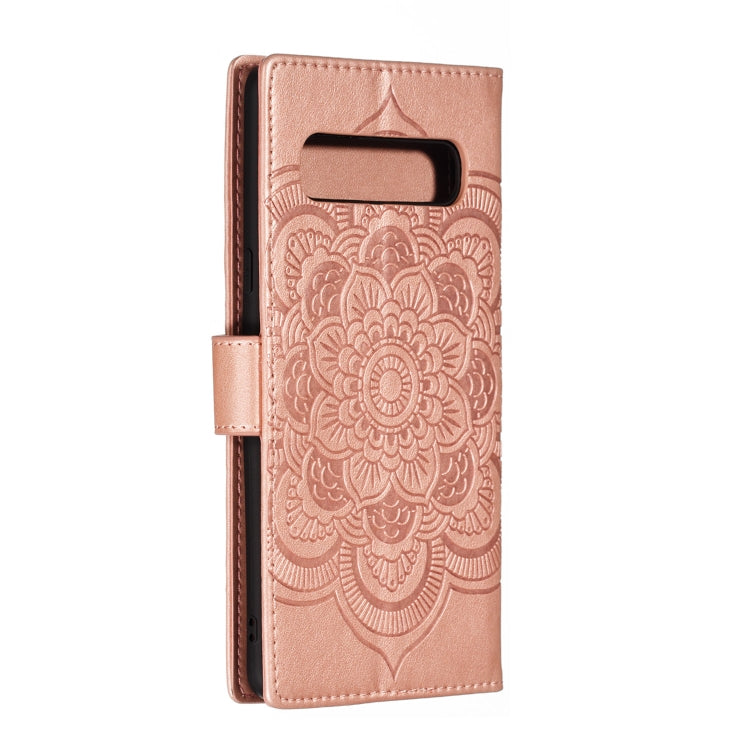 Mandala Embossing Pattern Horizontal Flip Leather Case for Samsung Galaxy S10 5G, with Holder & Card Slots & Wallet & Photo Frame &  Lanyard