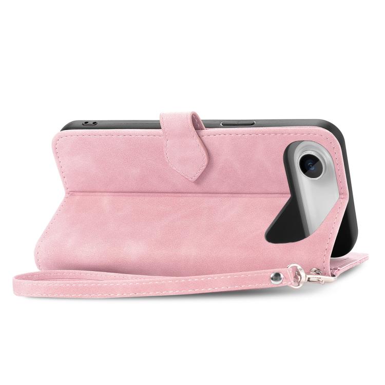 For iPhone Air Embossed Flower Zipper Leather Phone Case