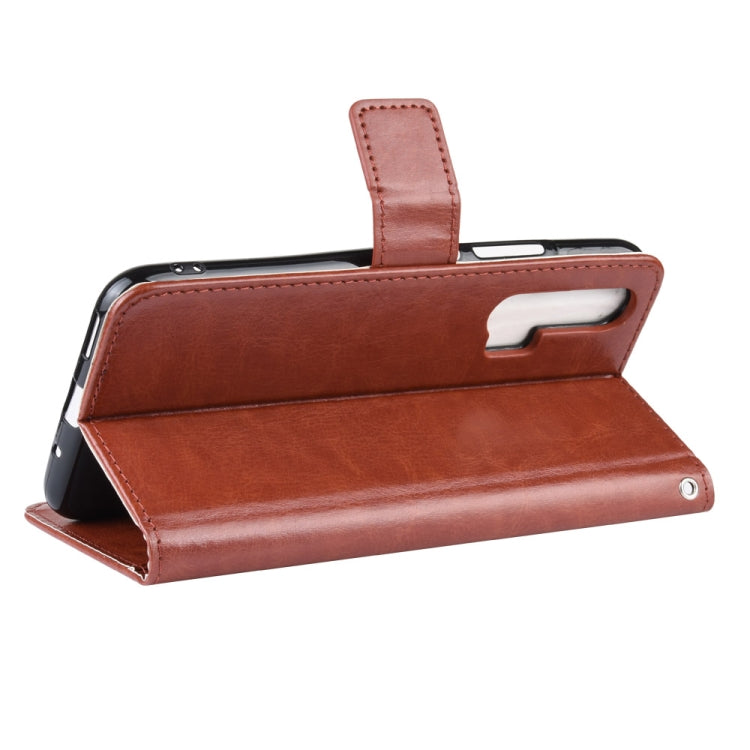 Retro Crazy Horse Texture Horizontal Flip Leather Case for HUAWEI Honor 20pro  , with Holder & Card Slots & Photo Frame