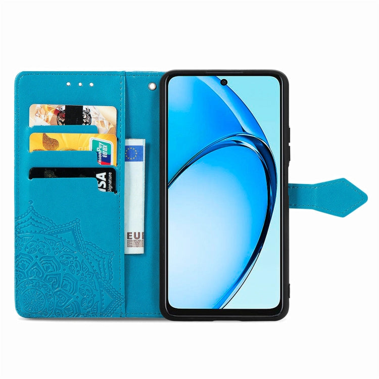 For OPPO A60 Mandala Flower Embossed Leather Phone Case