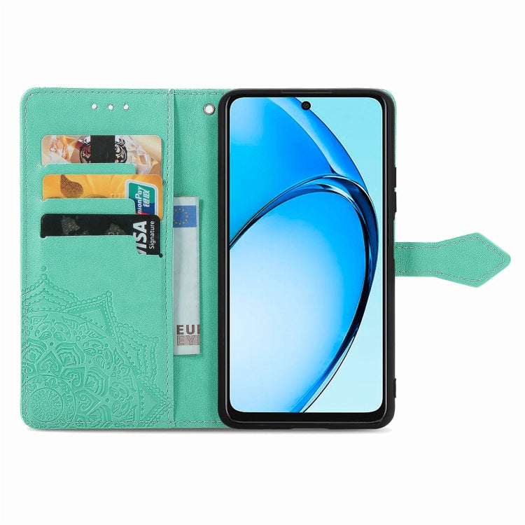 For OPPO A60 Mandala Flower Embossed Leather Phone Case