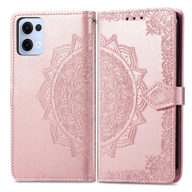 For OPPO Reno13 Mandala Flower Embossed Leather Phone Case