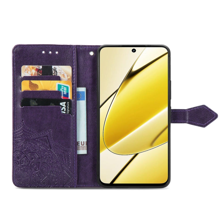 For Realme 11  5G Mandala Flower Embossed Leather Phone Case