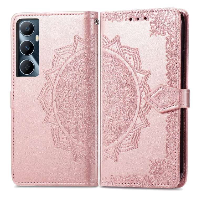 For Realme C65 Mandala Flower Embossed Leather Phone Case