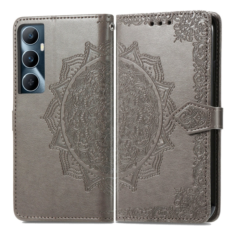 For Realme C65 Mandala Flower Embossed Leather Phone Case