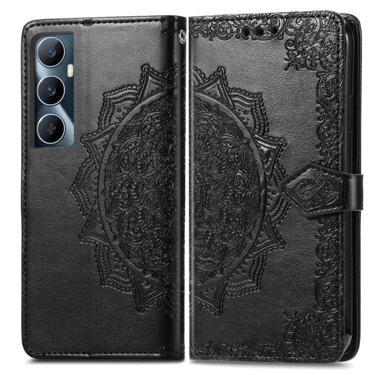 For Realme C65 Mandala Flower Embossed Leather Phone Case