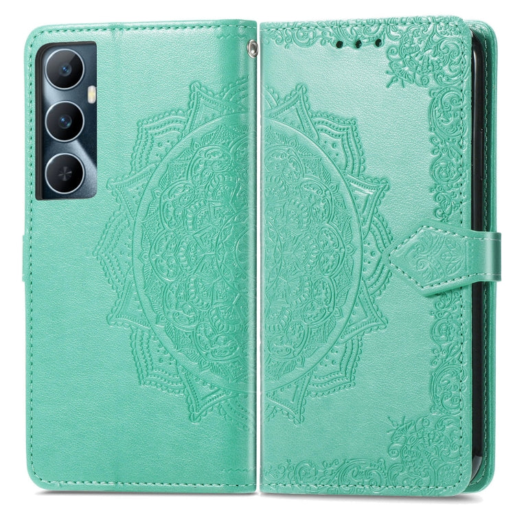 For Realme C65 Mandala Flower Embossed Leather Phone Case
