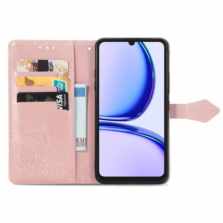 For Realme Note 50 Mandala Flower Embossed Leather Phone Case