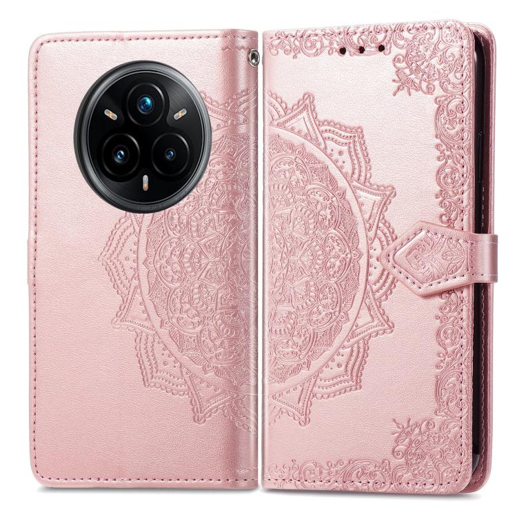 For Realme 14 Pro+ Mandala Flower Embossed Leather Phone Case