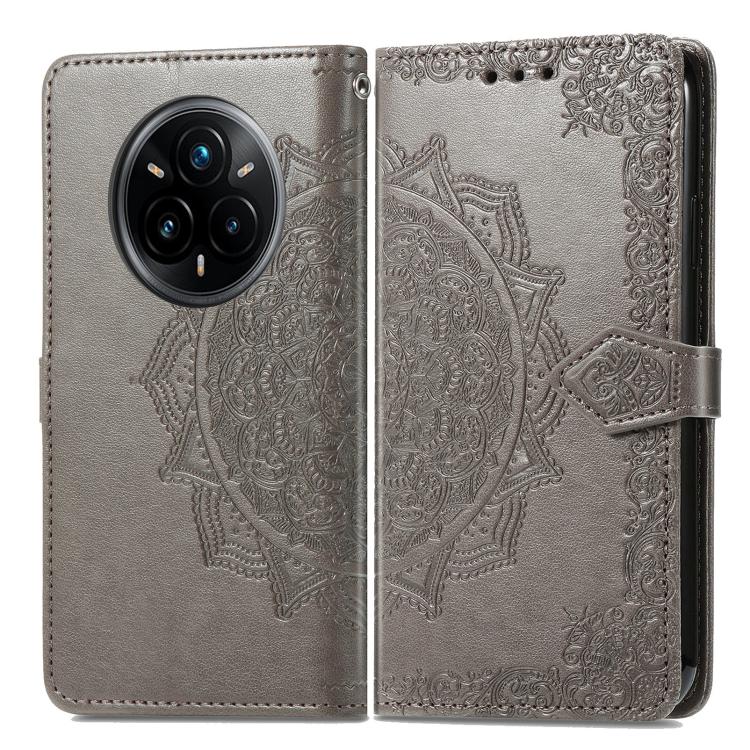 For Realme 14 Pro+ Mandala Flower Embossed Leather Phone Case