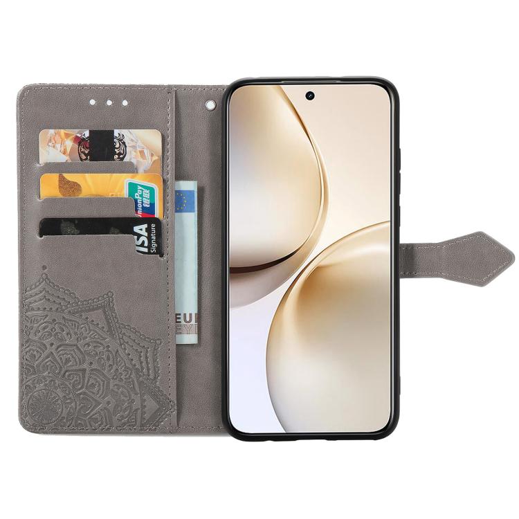 For Realme 14 Pro+ Mandala Flower Embossed Leather Phone Case