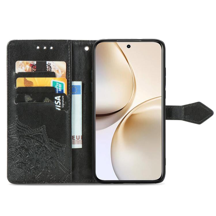 For Realme 14 Pro+ Mandala Flower Embossed Leather Phone Case