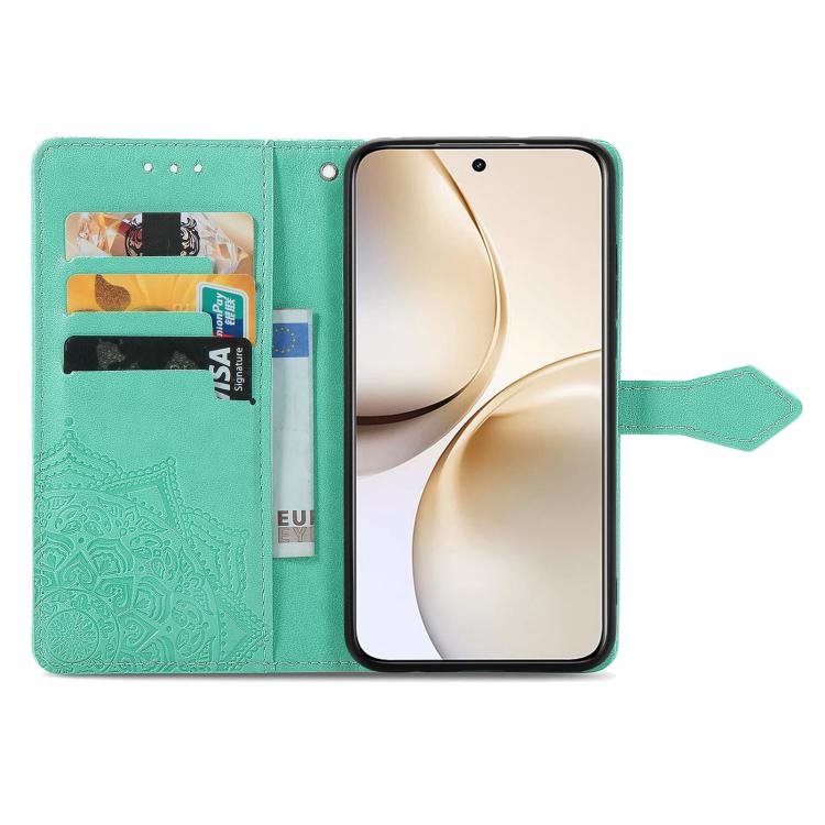For Realme 14 Pro+ Mandala Flower Embossed Leather Phone Case