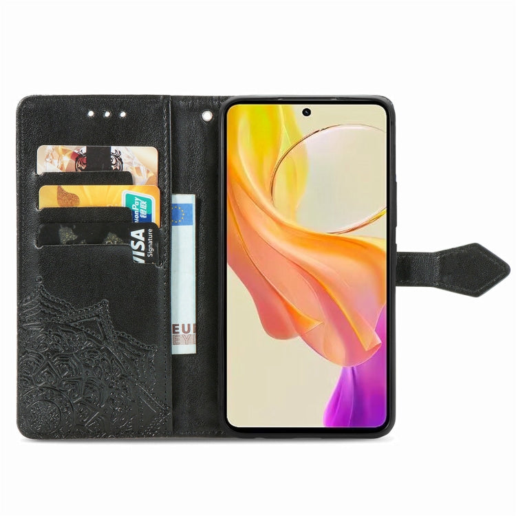 For vivo Y100 IDN Mandala Flower Embossed Leather Phone Case