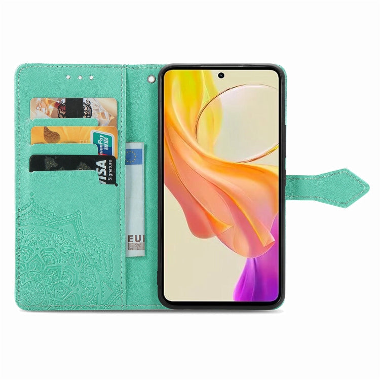 For vivo Y100 IDN Mandala Flower Embossed Leather Phone Case