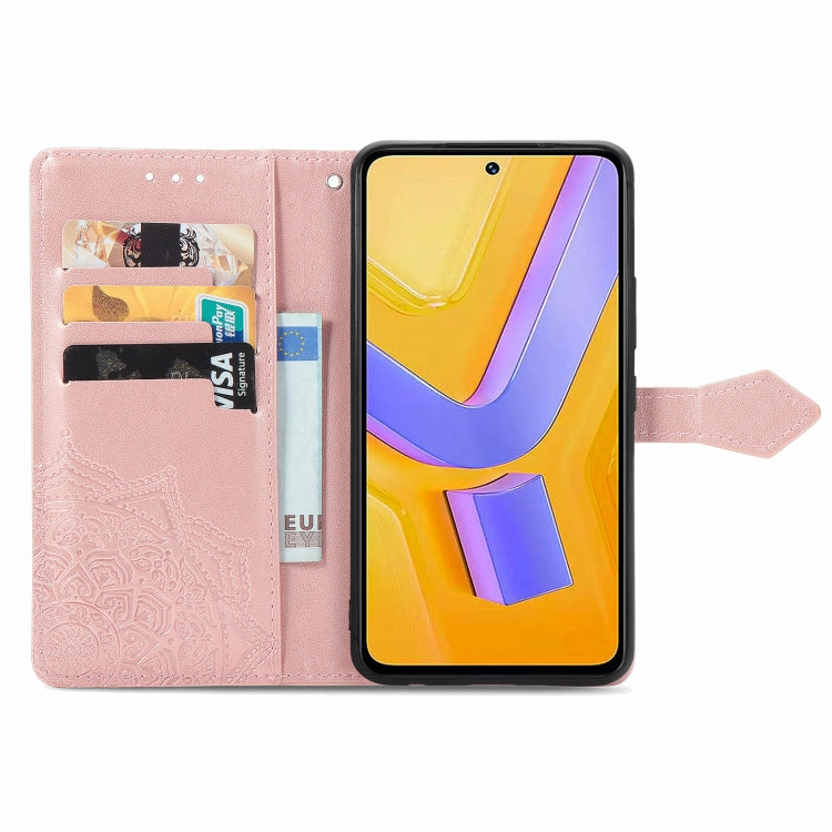For vivo V40 SE Mandala Flower Embossed Leather Phone Case